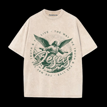 THE JESUS CHRIST WASHED T-SHIRT