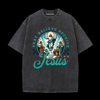 THE JESUS CHRIST WASHED T-SHIRT