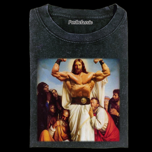 THE JESUS POWER OF FAITH  WASHED T-SHIRT