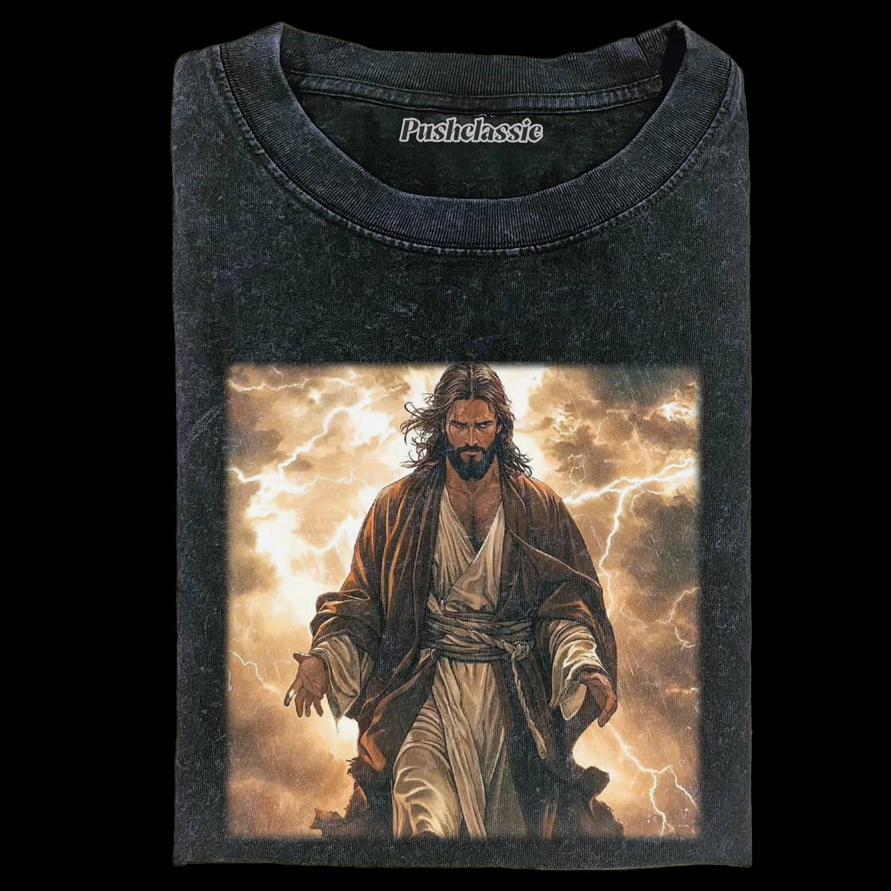 THE JESUS POWER OF FAITH  WASHED T-SHIRT