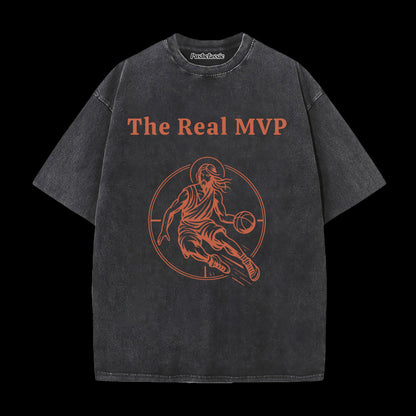 THE JESUS REAL MVP WASHED T-SHIRT