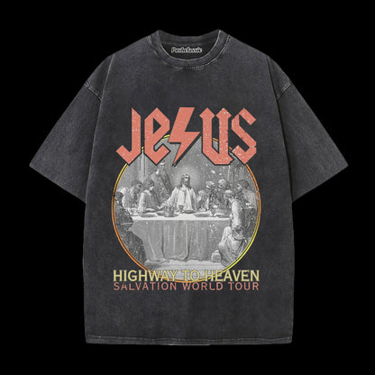 THE JESUS SALVATION TOUR WASHED T-SHIRT