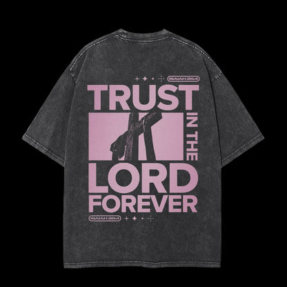 THE LORD FOREVER CHRISTIAN WASHED T-SHIRT
