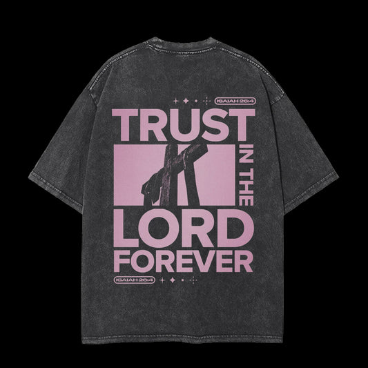THE LORD FOREVER CHRISTIAN WASHED T-SHIRT
