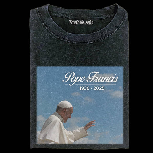 THE POPE FRANCIS WASHED T-SHIRT