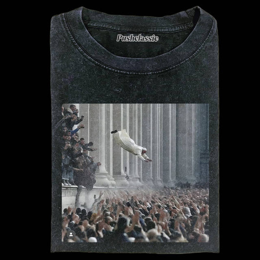 THE POPE MUSIC PARTY WASHED T-SHIRT
