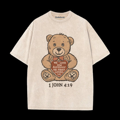THE BEAR CHRISTIAN WASHED T-SHIRT