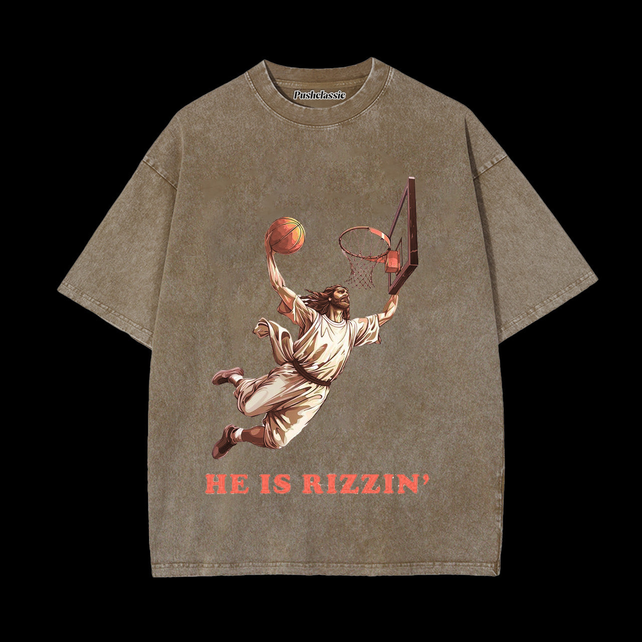 THE HE IS RIZZIN WASHED T-SHIRT