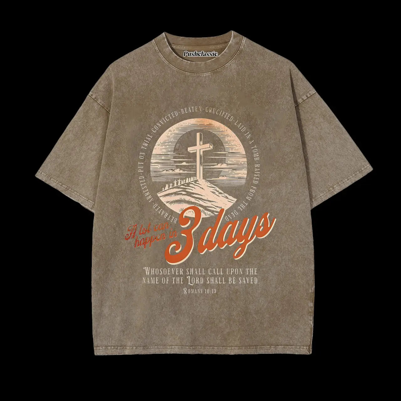THE JESUS CHRISTIAN WASHED T-SHIRT