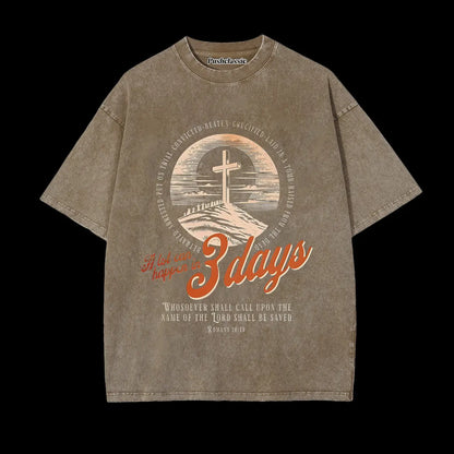 THE JESUS CHRISTIAN WASHED T-SHIRT