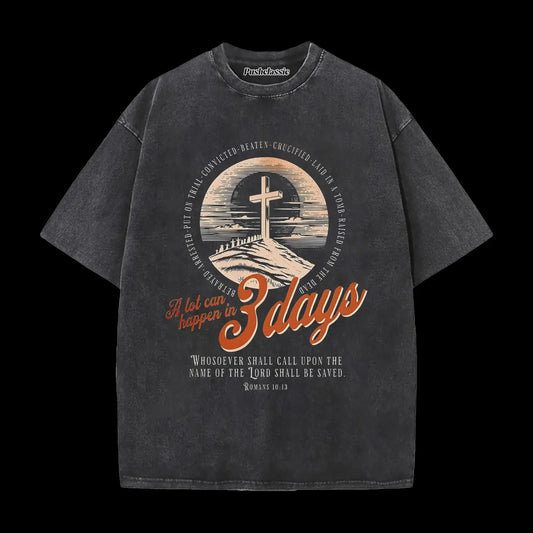 THE JESUS CHRISTIAN WASHED T-SHIRT