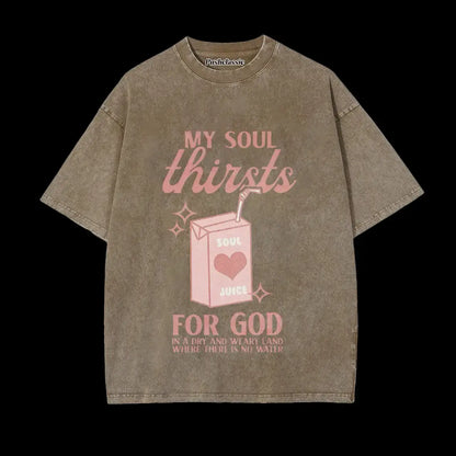 THE JESUS CHRISTIAN WASHED T-SHIRT