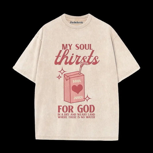 THE JESUS CHRISTIAN WASHED T-SHIRT