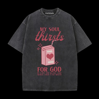 THE JESUS CHRISTIAN WASHED T-SHIRT