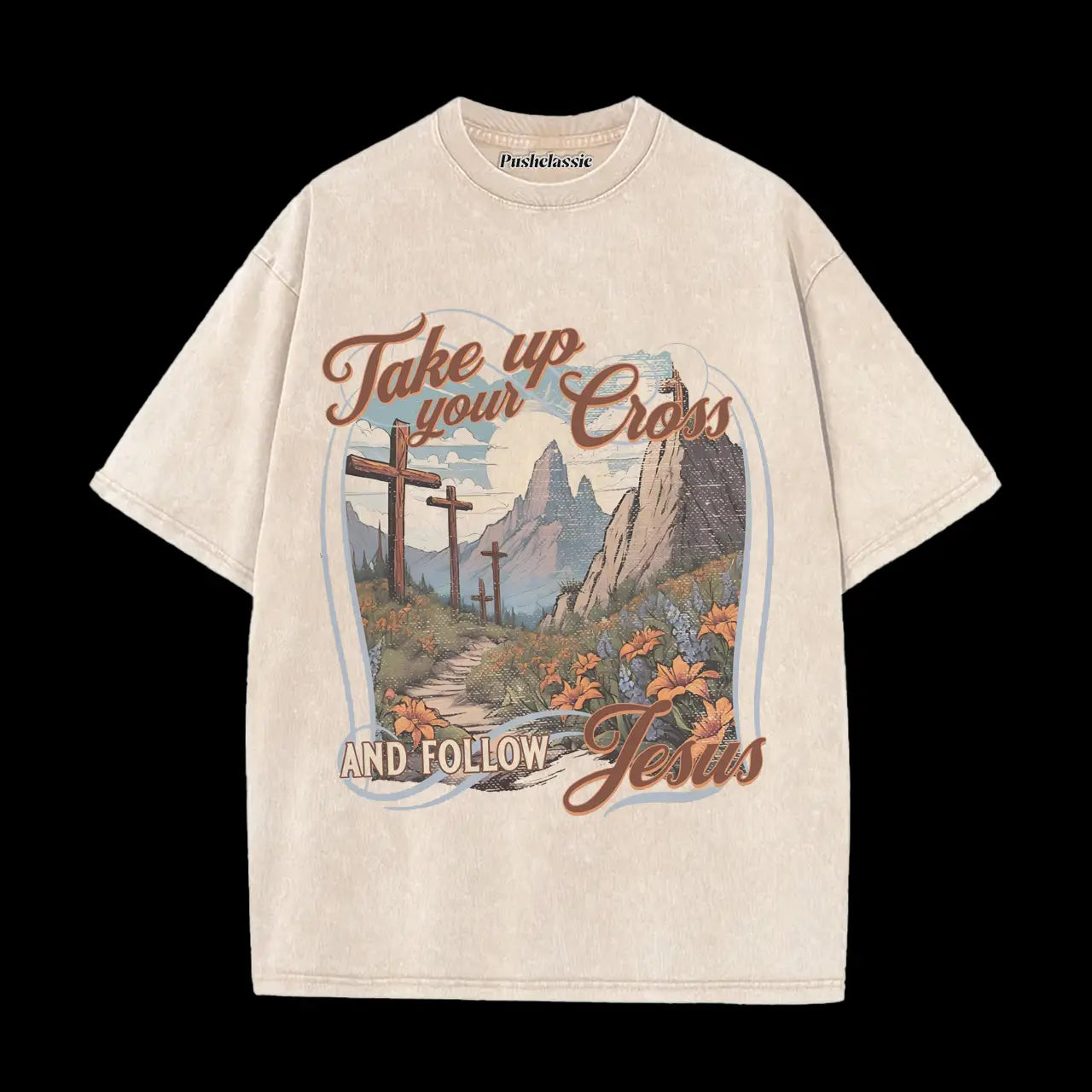 THE JESUS CHRISTIAN WASHED T-SHIRT