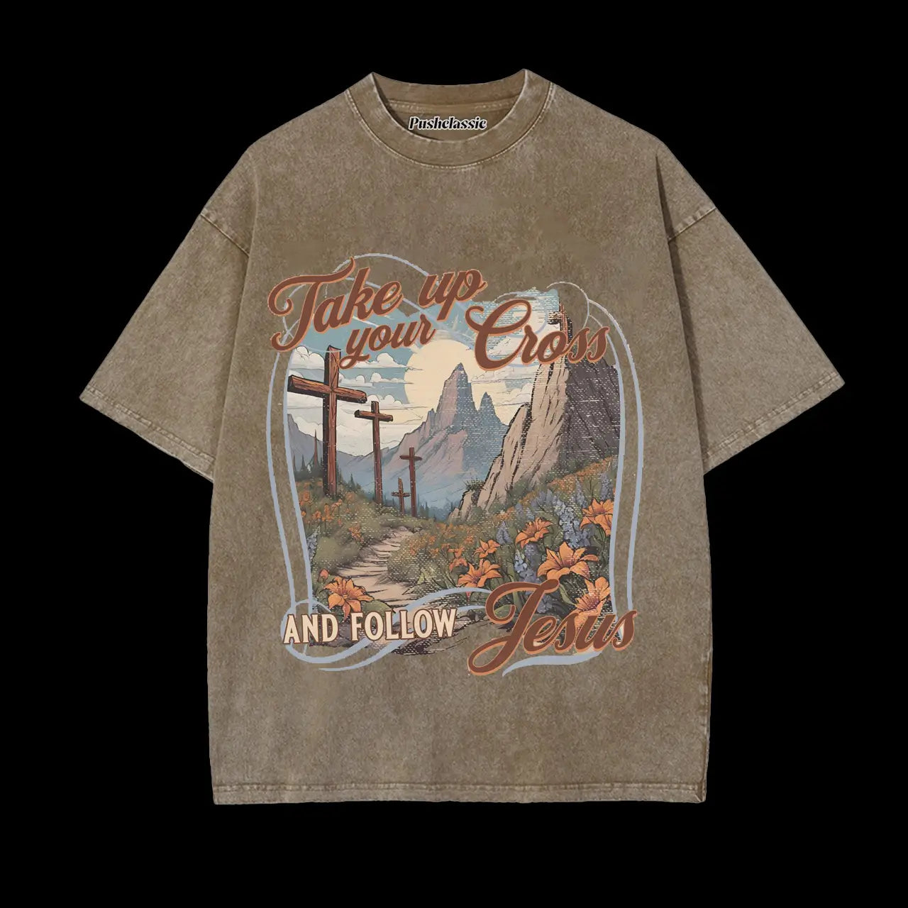 THE JESUS CHRISTIAN WASHED T-SHIRT
