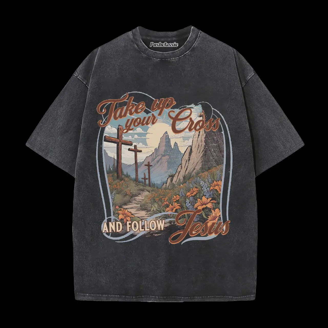 THE JESUS CHRISTIAN WASHED T-SHIRT