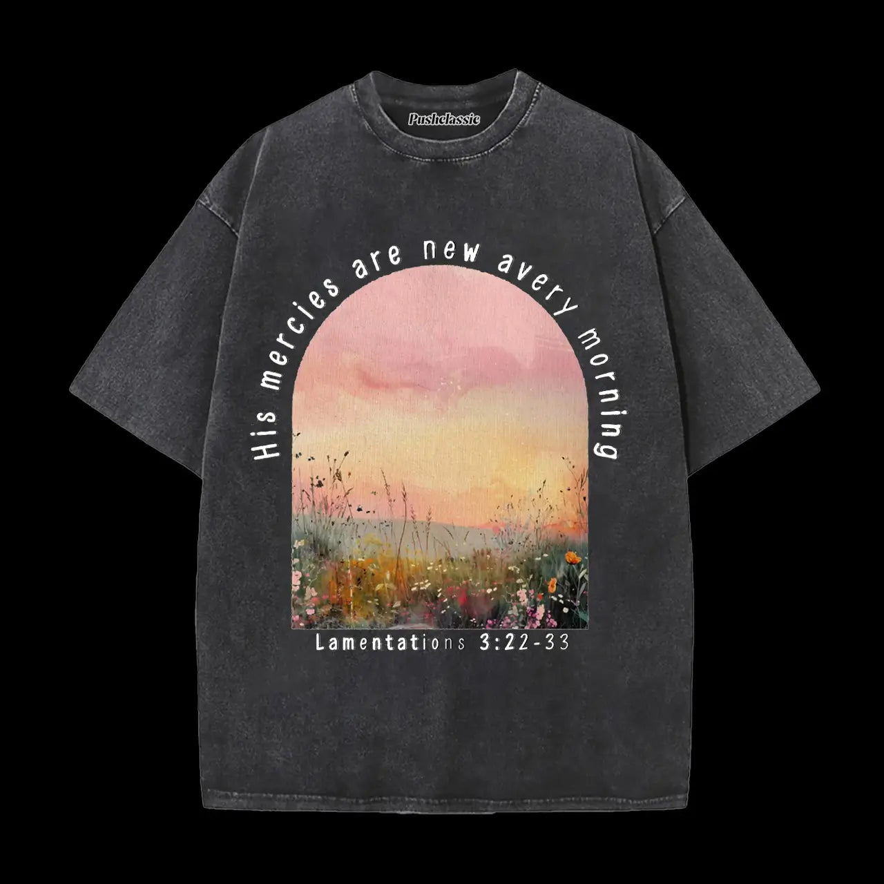 THE LAMENTATIONS 3-22-33 CHRISTIAN WASHED T-SHIRT