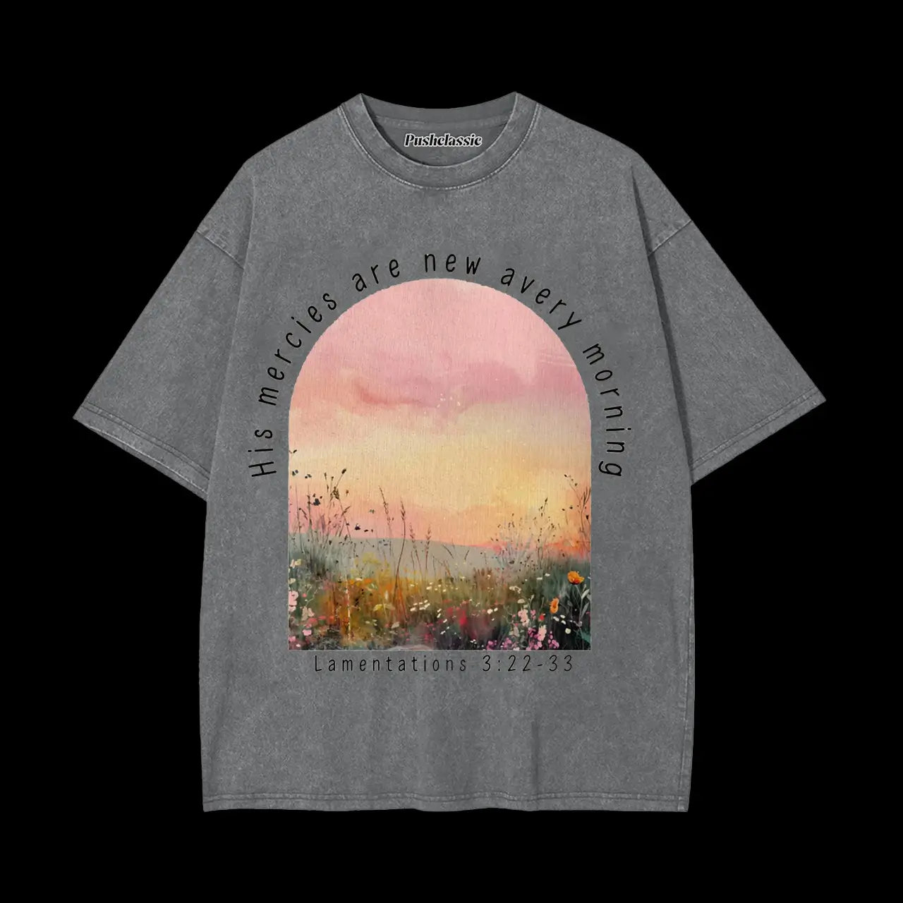 THE LAMENTATIONS 3-22-33 CHRISTIAN WASHED T-SHIRT