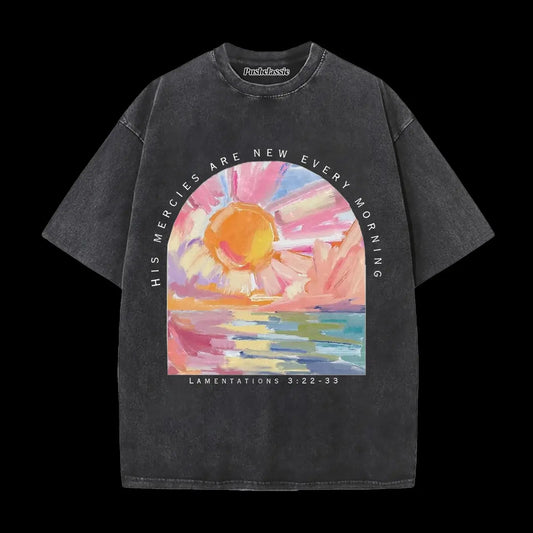 THE LAMENTATIONS 3-22-3 CHRISTIAN WASHED T-SHIRT