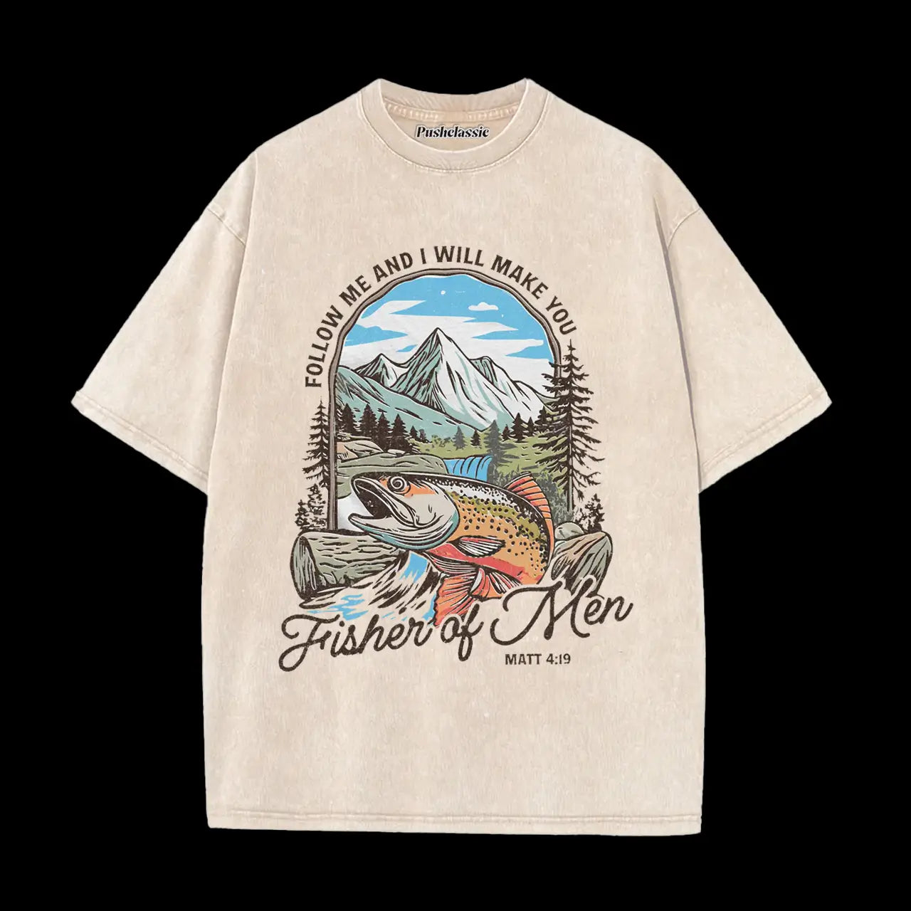 THE MATTHEW 4-19 BIBLE VERSE ART CHRISTIAN T-SHIRT