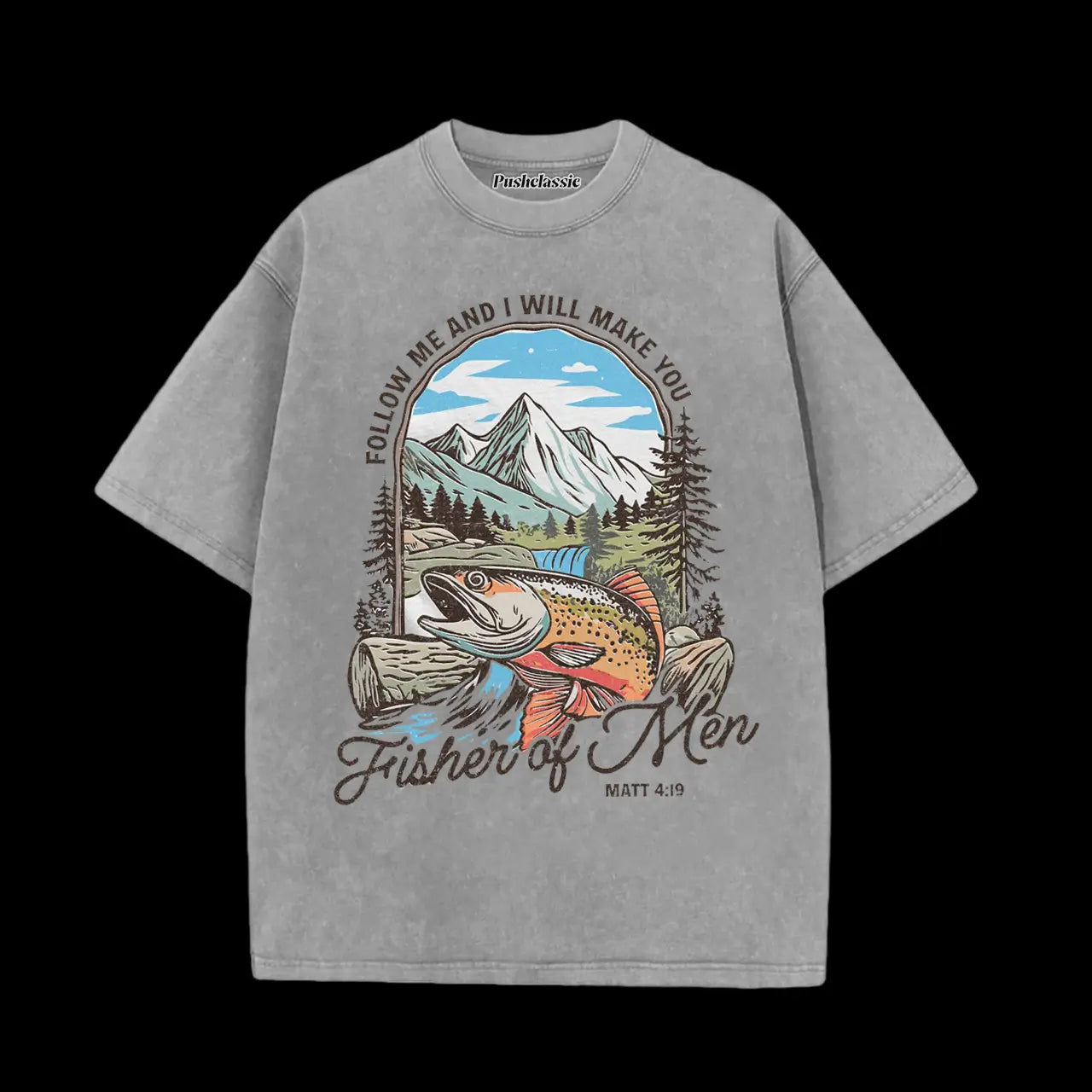 THE MATTHEW 4-19 BIBLE VERSE ART CHRISTIAN T-SHIRT