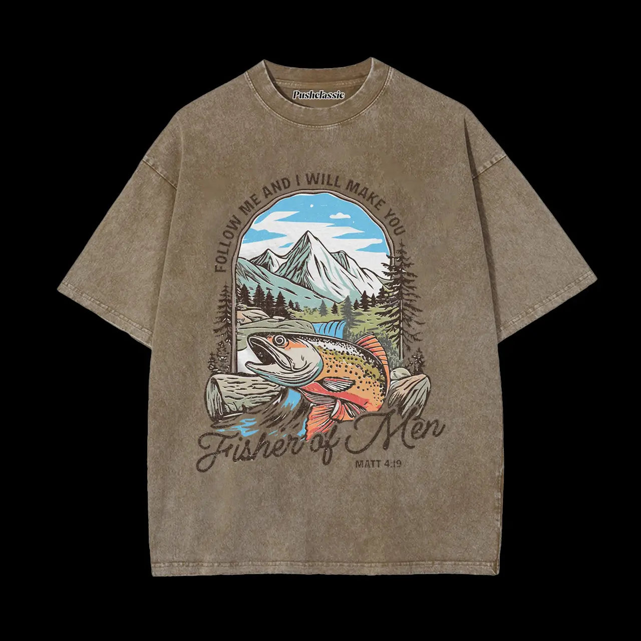 THE MATTHEW 4-19 BIBLE VERSE ART CHRISTIAN T-SHIRT