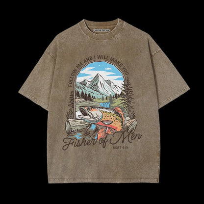 THE MATTHEW 4-19 BIBLE VERSE ART CHRISTIAN T-SHIRT