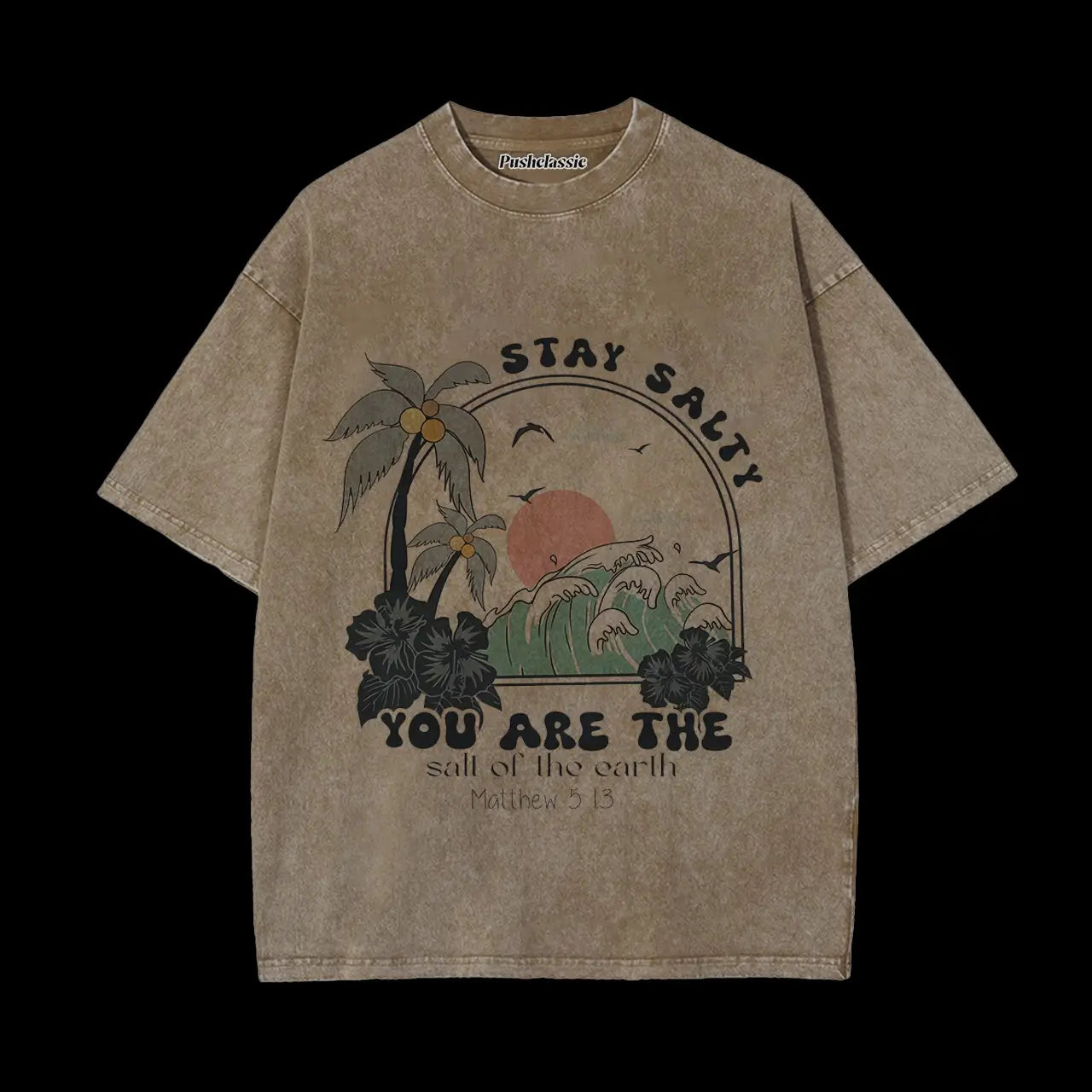 THE STAY SALTY CHRISTIAN WASHED T-SHIRT