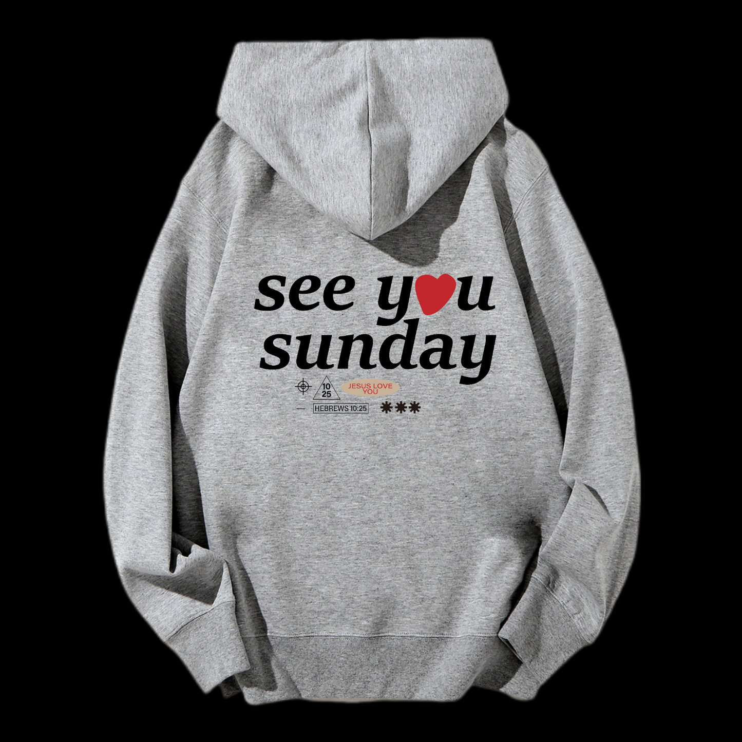 Faith Is Believe In Jesus Drawstring Hoodie