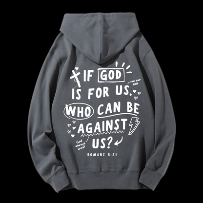 If God Is For Us Drawstring Hoodie
