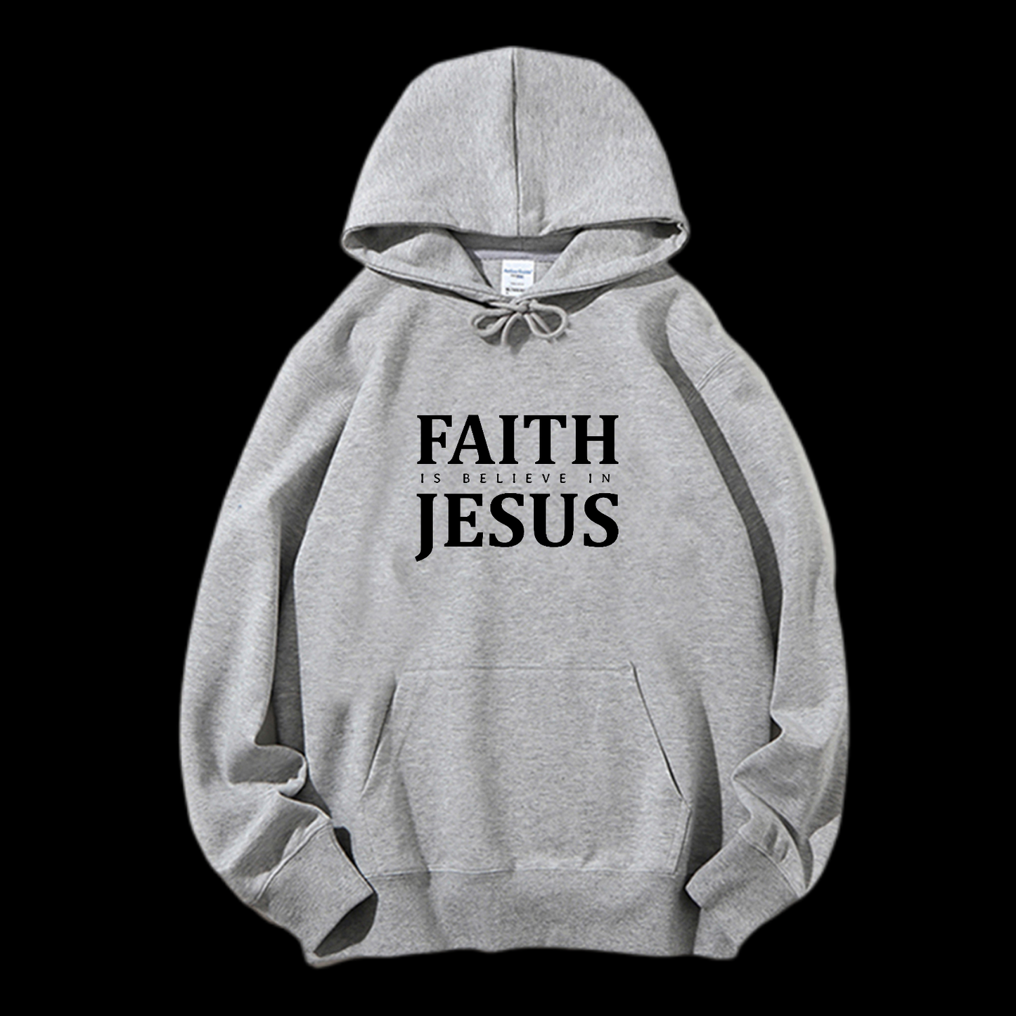 Faith Is Believe In Jesus Drawstring Hoodie