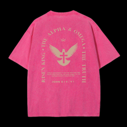 Jesus Is The Way The Truth The Life Washed T-Shirt