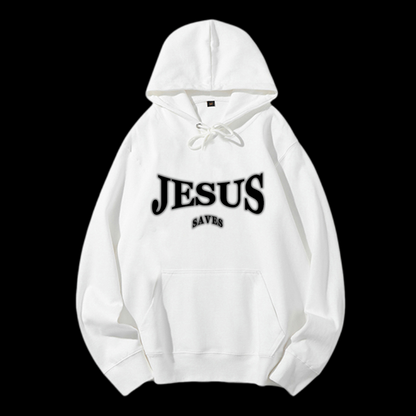 Jesus Saves Drawstring Hoodie
