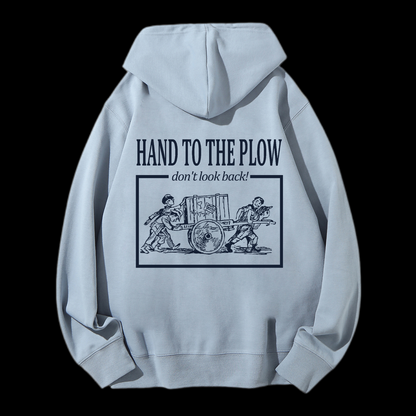 Hand To The Plow Drawstring Hoodie