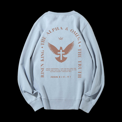Jesus Is The Way The Truth The Life Crewneck Sweatshirt