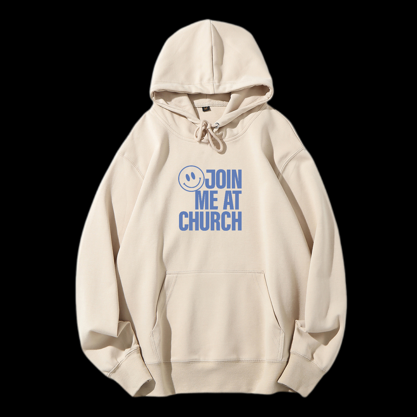 Join Me At Church Drawstring Hoodie