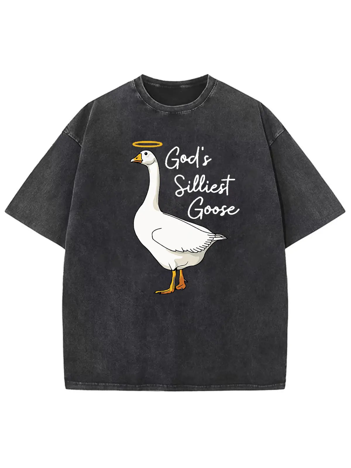 God's Silliest Goose Unisex Washed T-Shirt