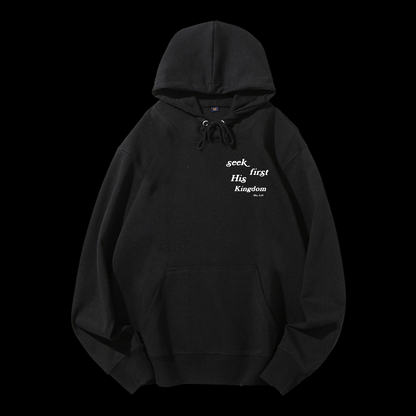 Seek First His Kingdom Drawstring Hoodie