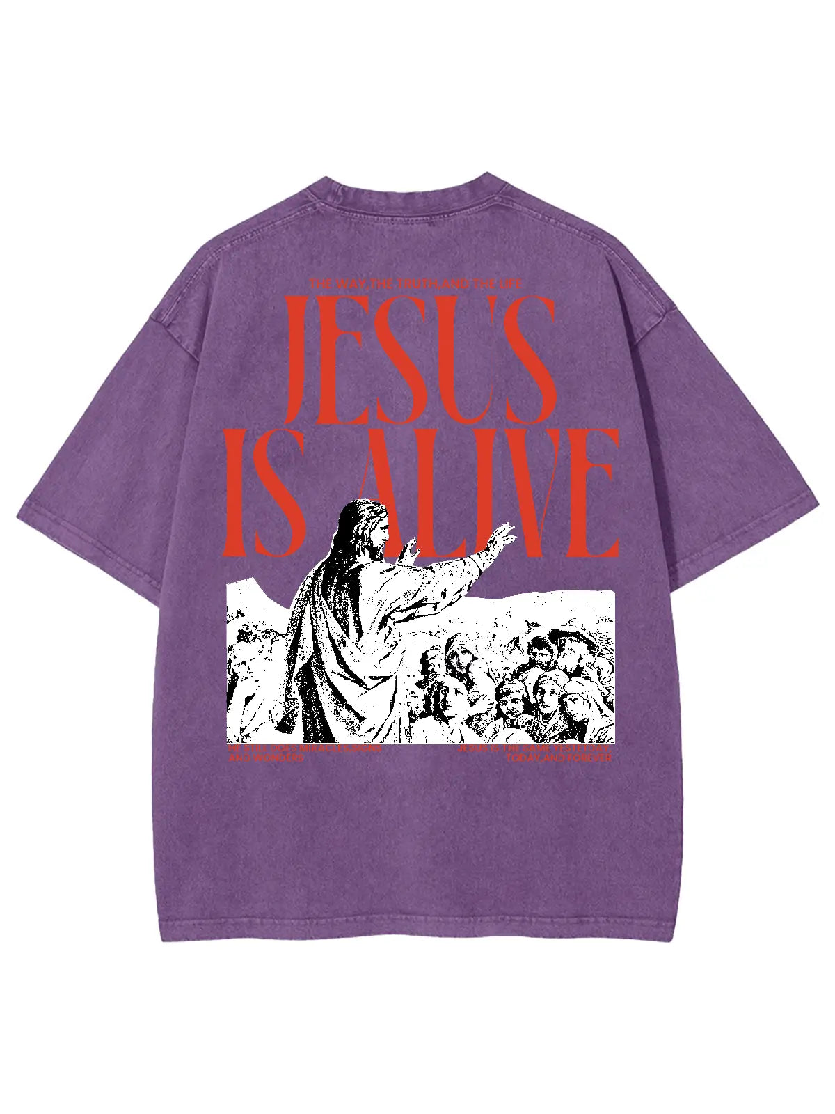 Jesus Is Alive Unisex Washed T-Shirt
