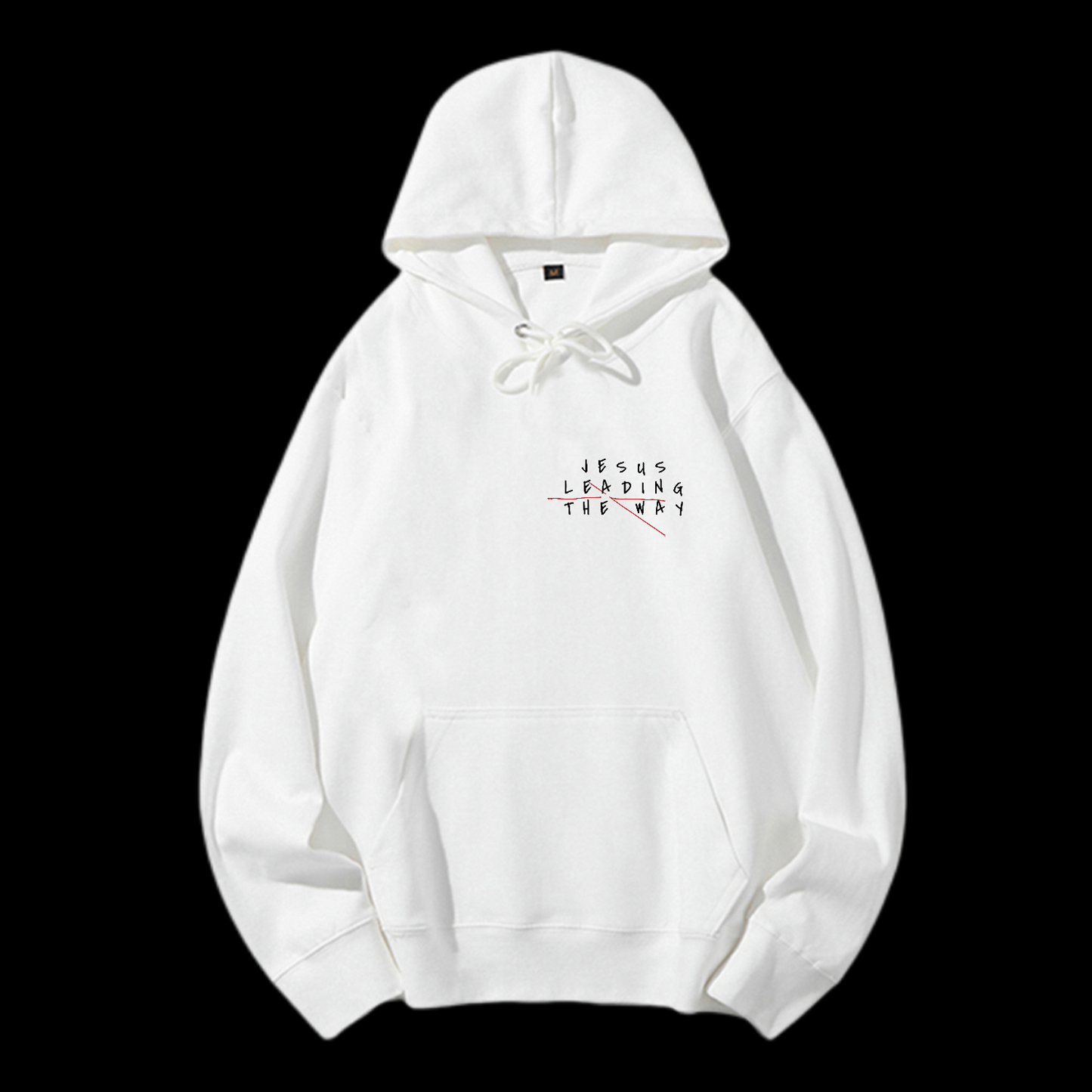 Jesus Leading The Way Drawstring Hoodie