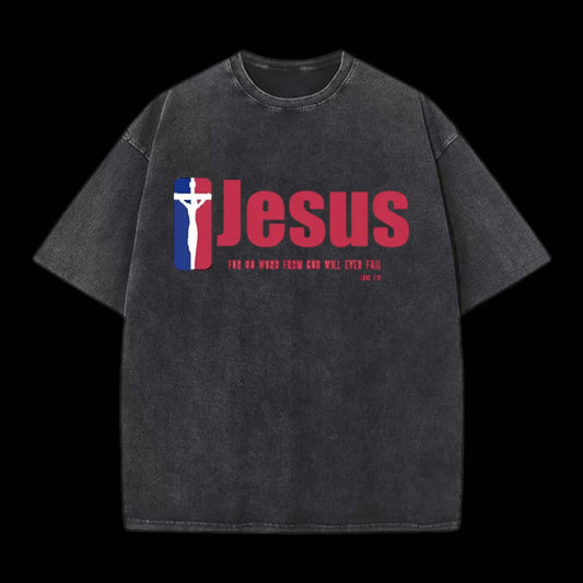 Jesus Team Christian Washed T-Shirt