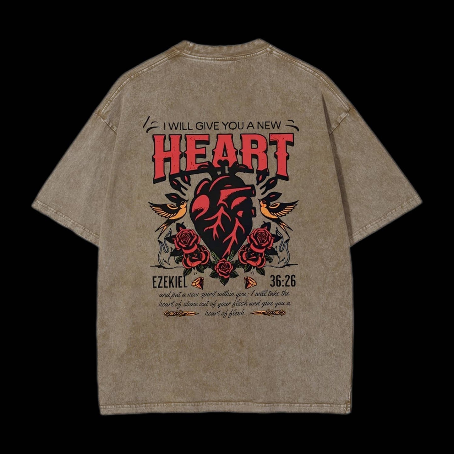 I Will Give You A New Heart Christian Tee