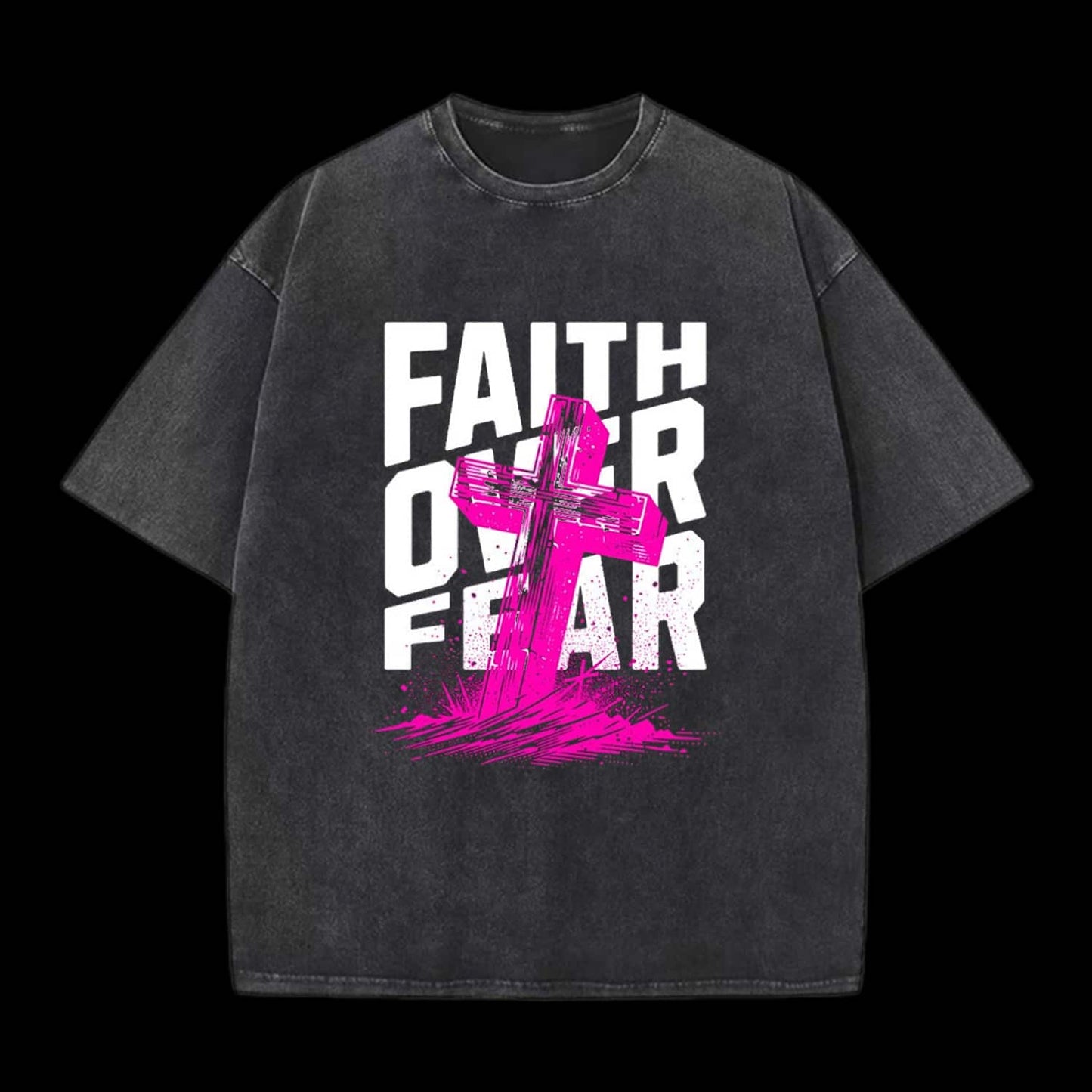 Faith Over Fear Printed Men's Tee