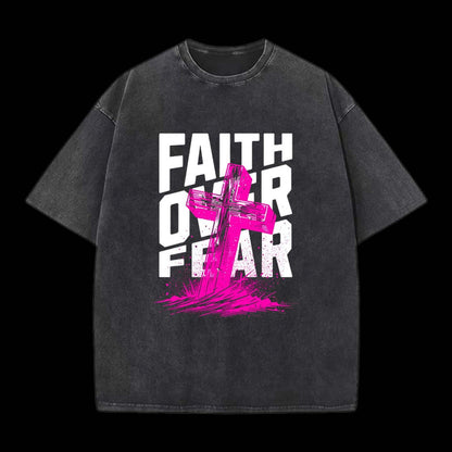 Faith Over Fear Printed Men's Tee