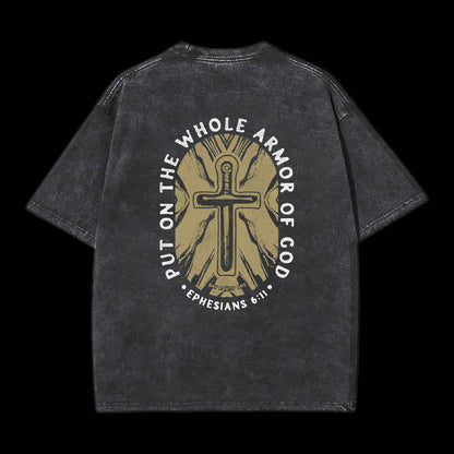 Put On The Whole Armor Of God Printed Men's Tee