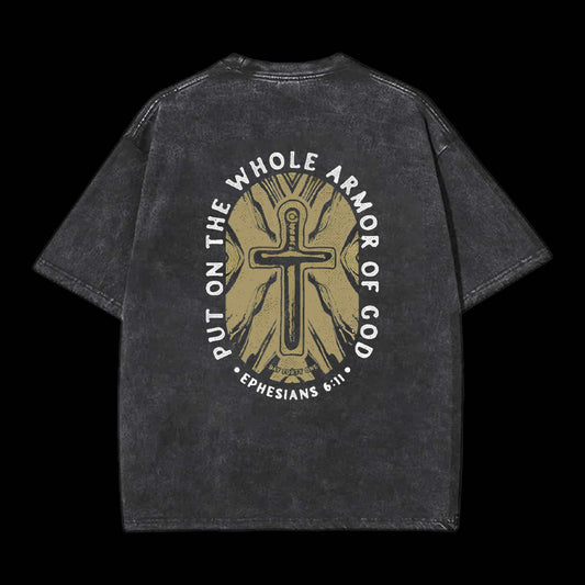 Put On The Whole Armor Of God Printed Men's Tee