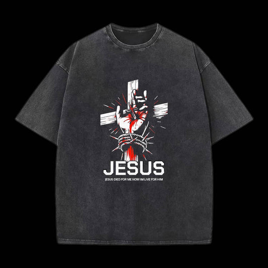 Jesus Died For Me Cross Christian Tee