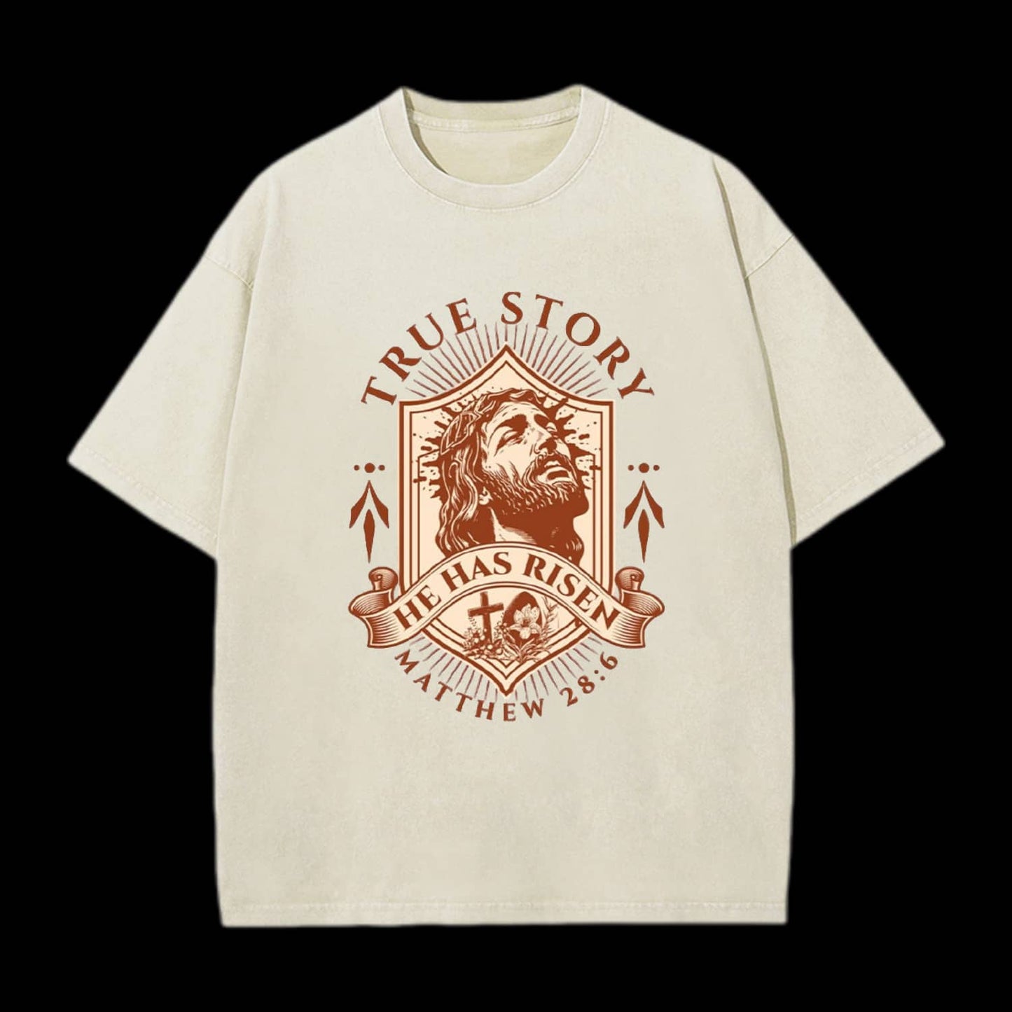 True Story He Has Risen Printed Men's Tee