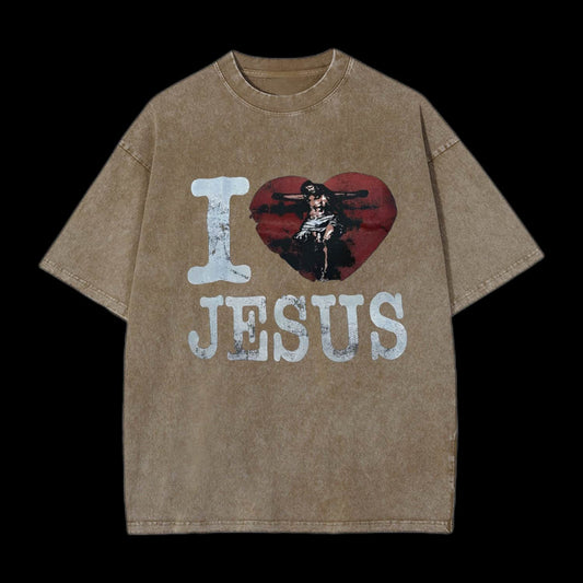 I Love Jesus Printed Men's Tee